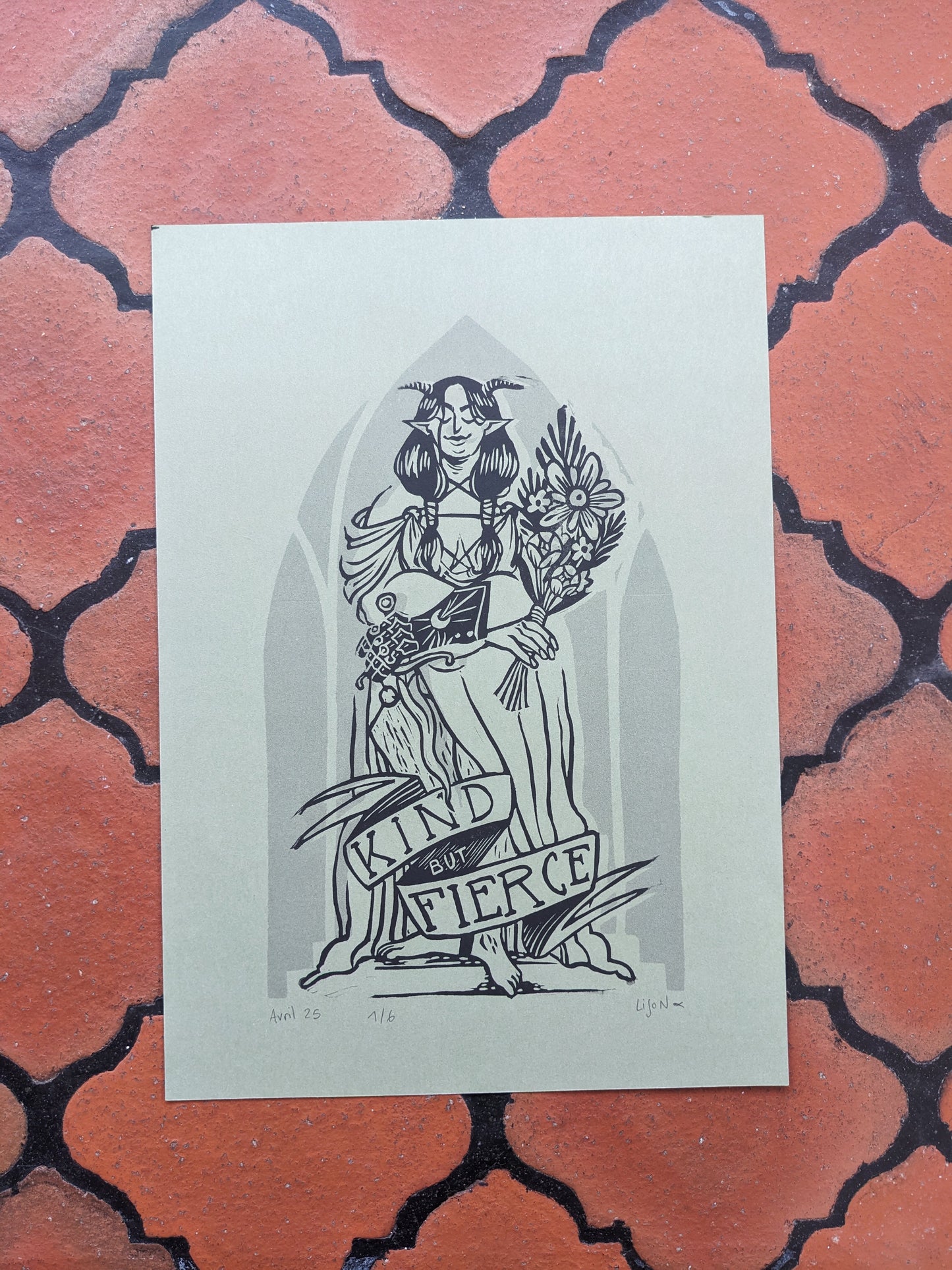 Kind but Fierce I (A4)