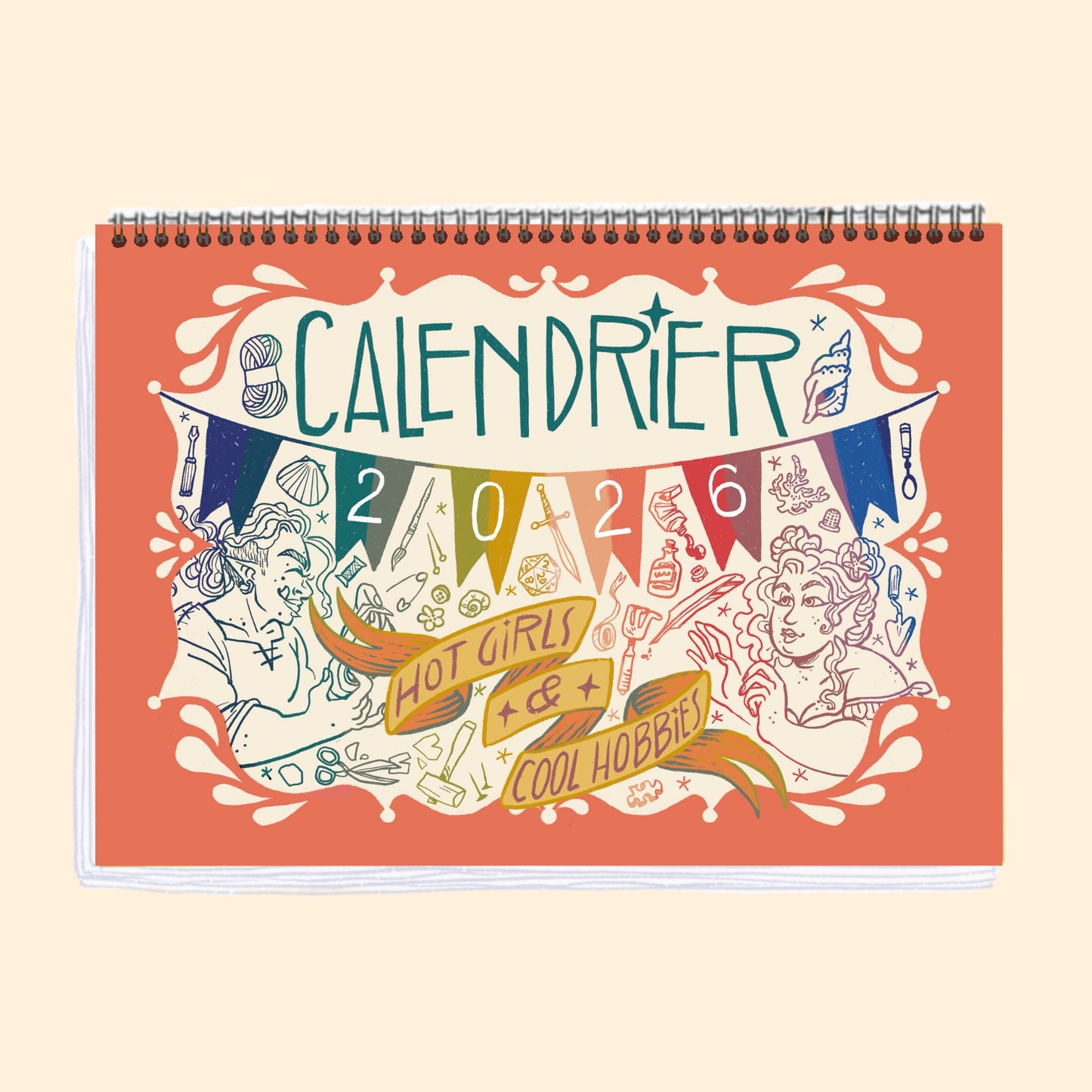 *PRÉCOMMANDE* Calendrier 2026 - Hot Girls & Cool Hobbies