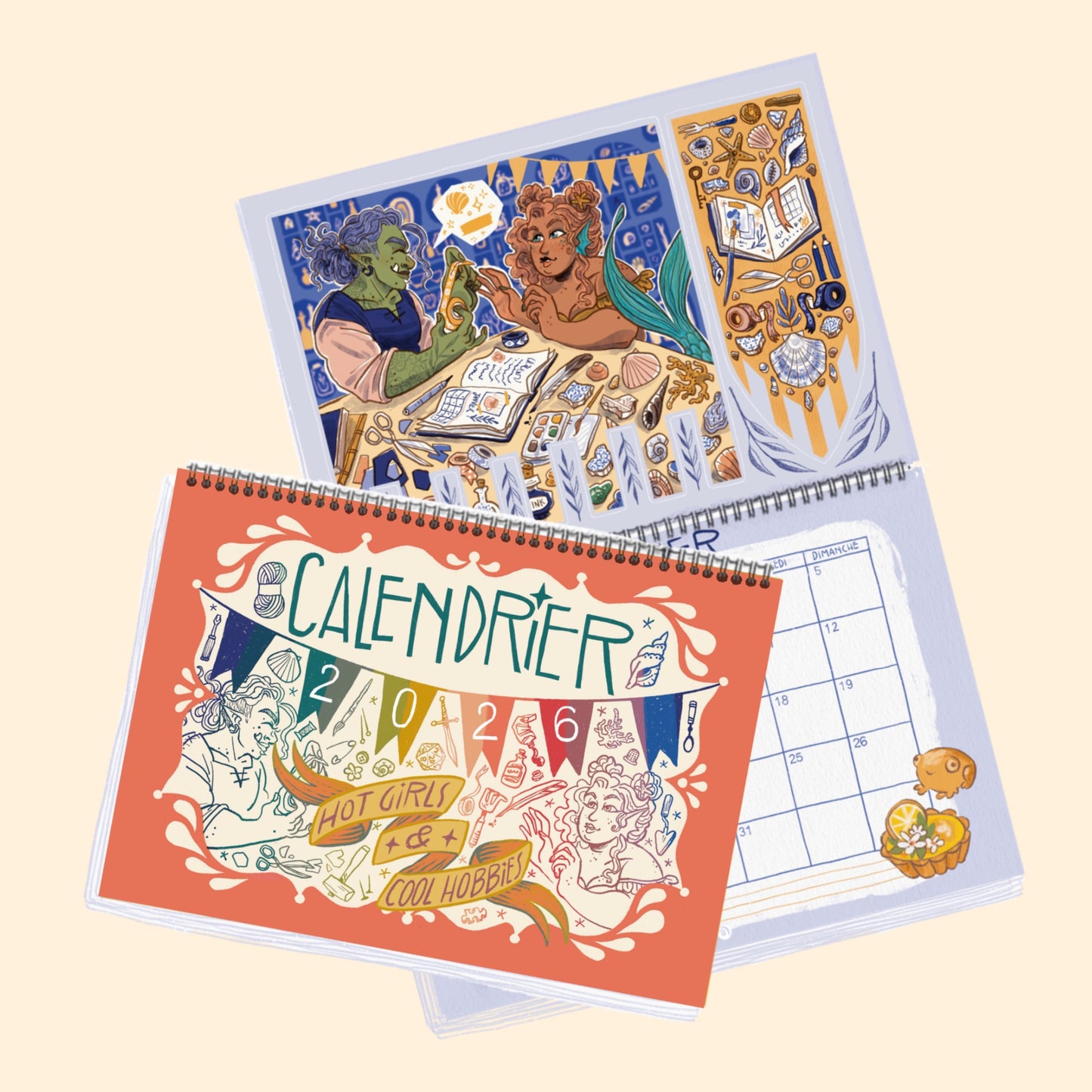 *PRÉCOMMANDE* Calendrier 2026 - Hot Girls & Cool Hobbies