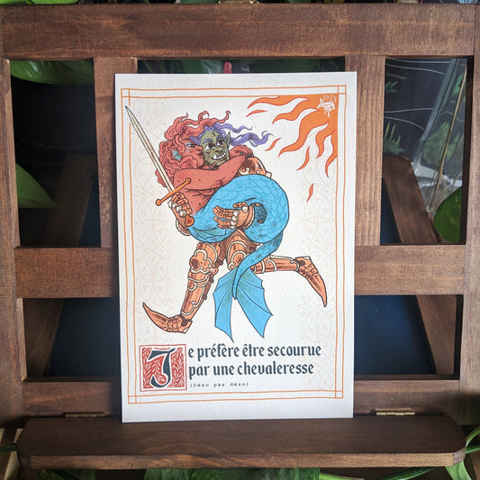 Secourue par une Chevaleresse (A5)