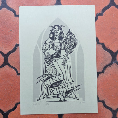 Kind but Fierce I (A4)