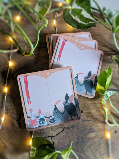 Bloc-Note Carré Chauve-Souris Erudite