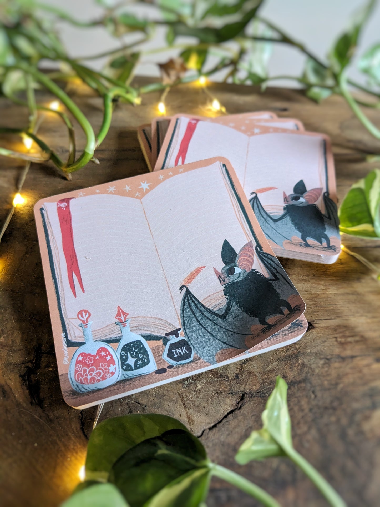 Bloc-Note Carré Chauve-Souris Erudite