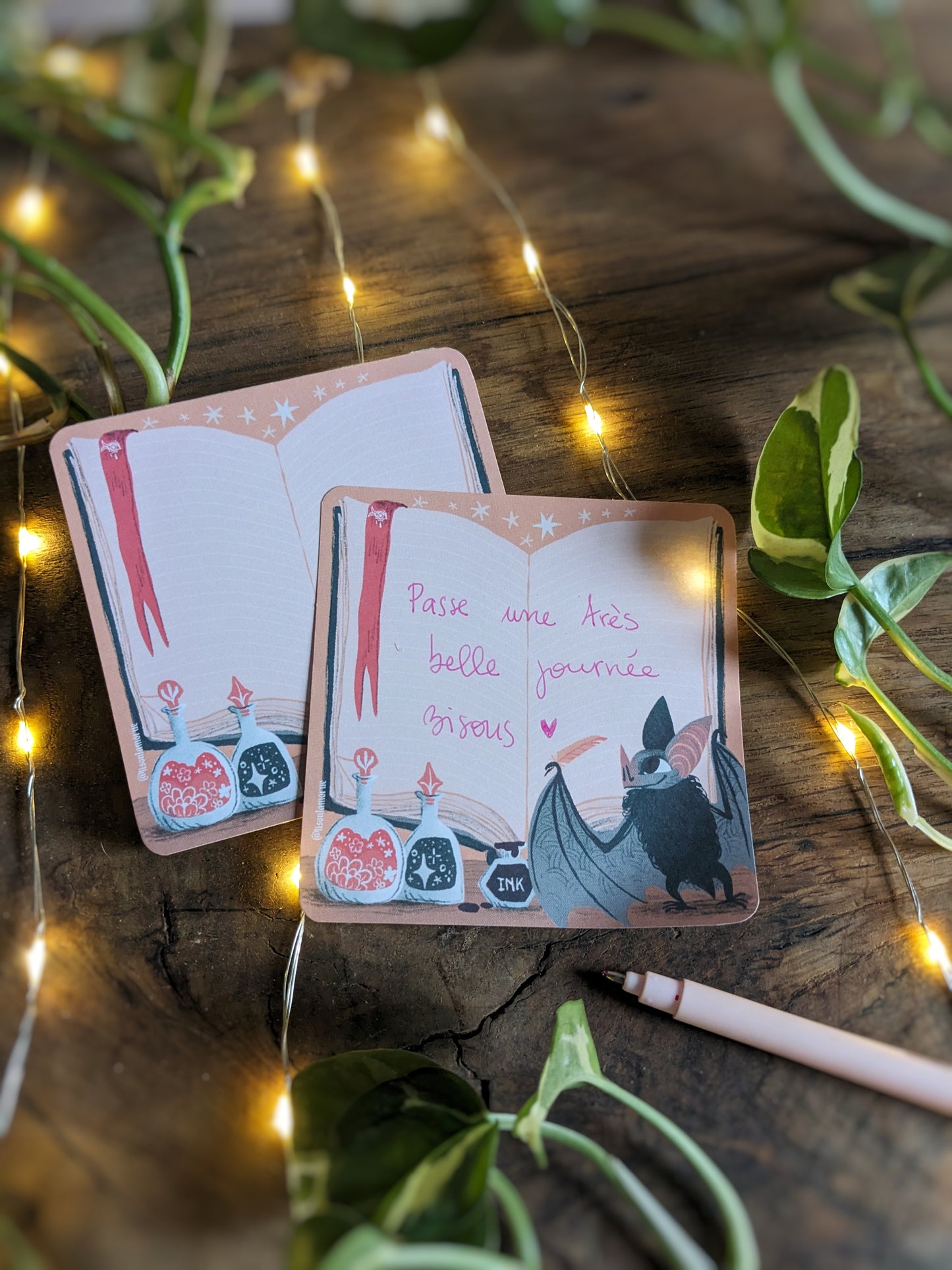 Bloc-Note Carré Chauve-Souris Erudite