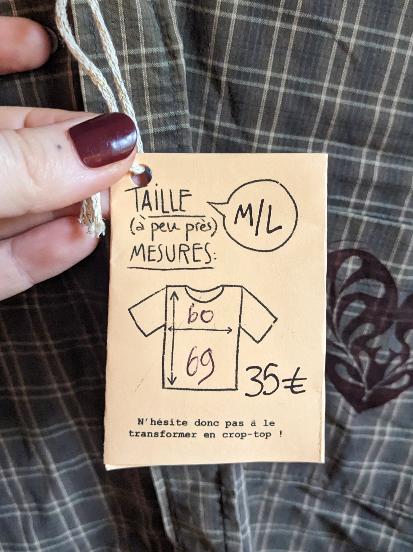 Chemise M-L Verte