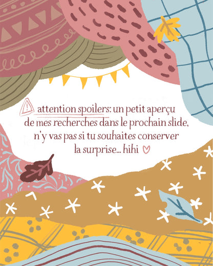 *pré-commande* calendrier de l’avant - Rendez-vous sous un plaid