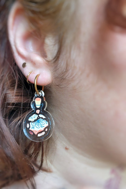 Fioles élémentaires - boucle d’oreille à l’unité