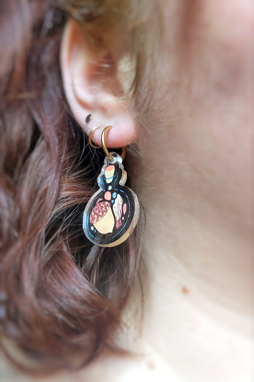 Fioles élémentaires - boucle d’oreille à l’unité